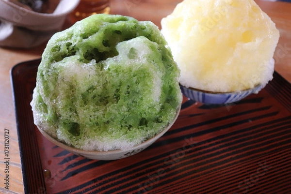 Obraz レストランのデザート、夏のかき氷