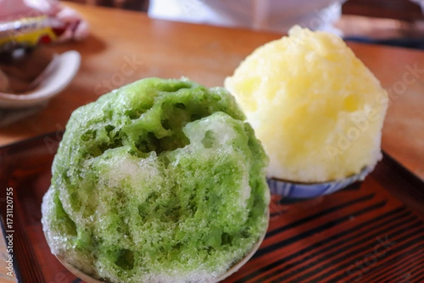 Obraz レストランのデザート、夏のかき氷