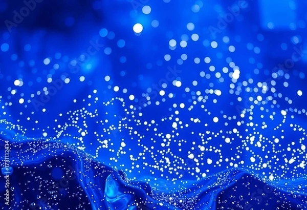 Obraz Shimmering sapphire backdrop, ideal for elegant designs,  sky,  cosmic