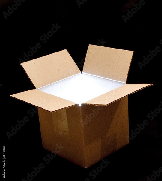 Obraz box with light