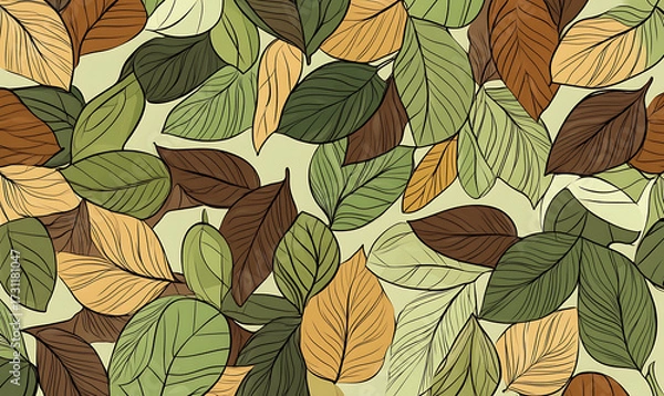 Fototapeta Tile or carpet pattern background with decorative, symmetrical elements. Ideal for wallpaper, textiles, or digital design projects.
