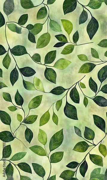 Fototapeta Tile or carpet pattern background with decorative, symmetrical elements. Ideal for wallpaper, textiles, or digital design projects.