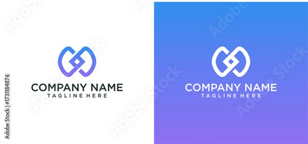 Obraz Letter Infinity Logo Design Element