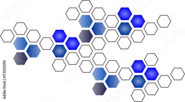 Obraz A pattern composed of hexagons.