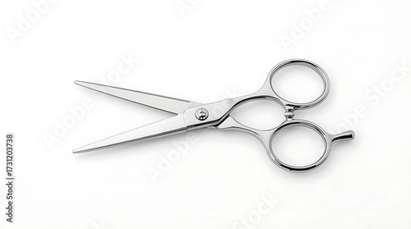 Obraz scissors on white background