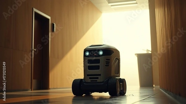 Obraz Office Robot Corridor Sunlight.