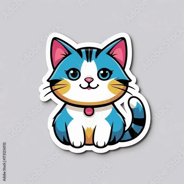 Obraz cat with a gift