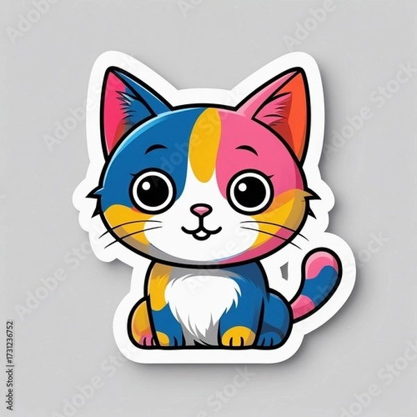 Obraz cute cat illustration