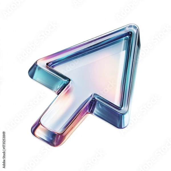 Fototapeta 3d,click,pointer,cursor,arrow,icon,transparent,background