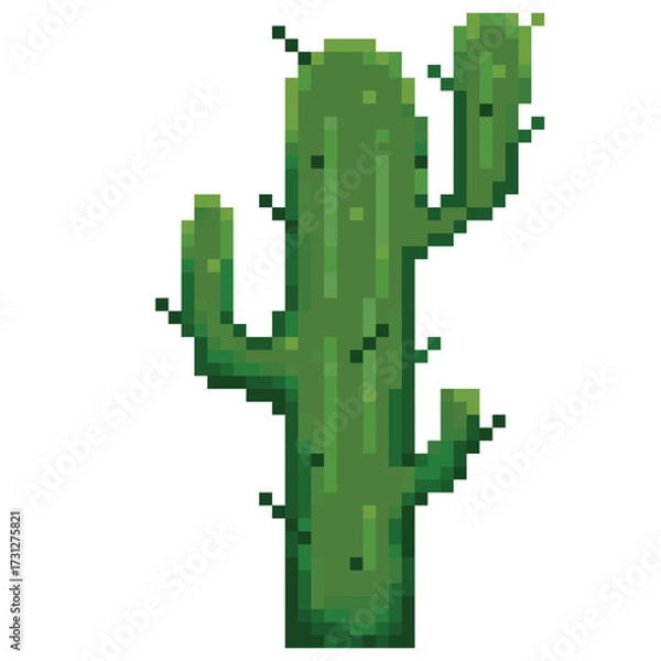 Obraz cactus pixel art