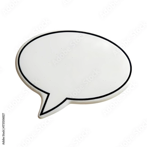 Fototapeta Blank Speech Bubble: Communication Graphic Element