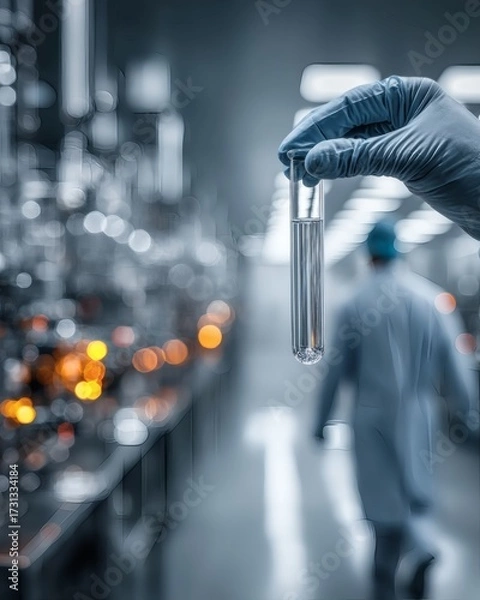 Fototapeta Conducting Experiments in a Laboratory Science Research Facility Laboratory Image Professional Environment Close-up View