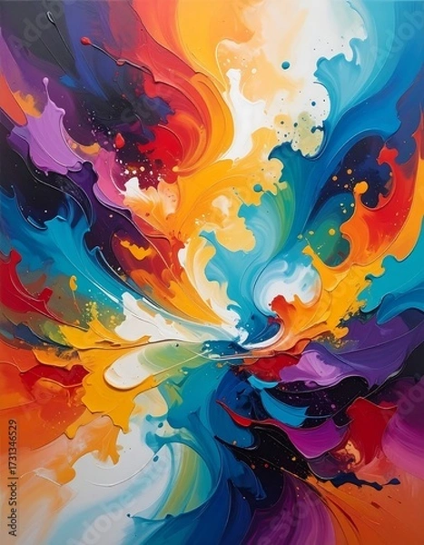 Obraz Vibrant abstract explosion