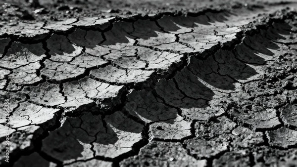 Obraz Cracked land