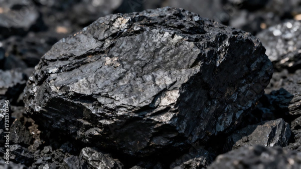 Obraz Coal close-up texture