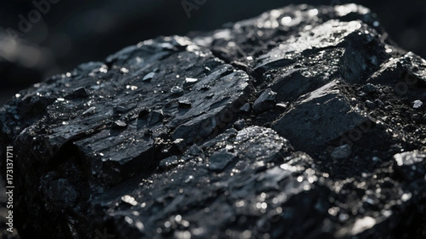 Obraz Coal close-up texture