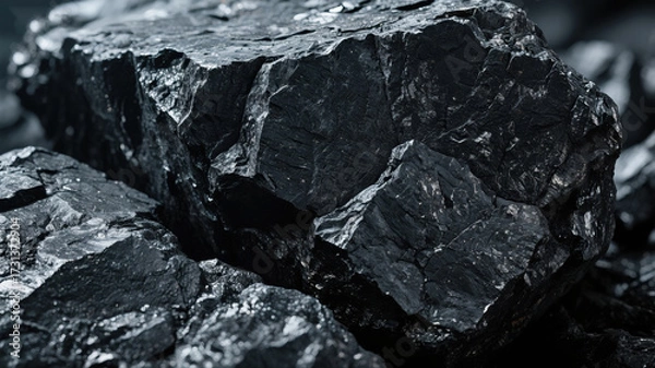 Obraz Coal close-up texture