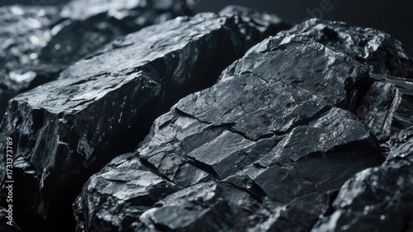Obraz Coal close-up texture