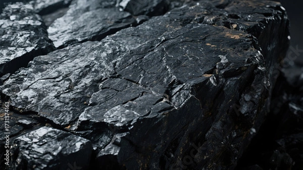 Obraz Coal close-up texture