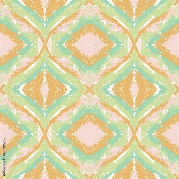 Obraz seamless vintage pattern with geometric 