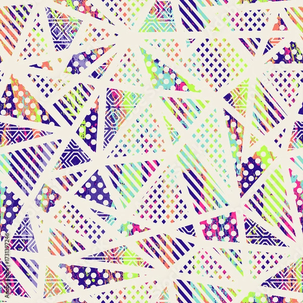 Obraz Fabric texture with grunge effect