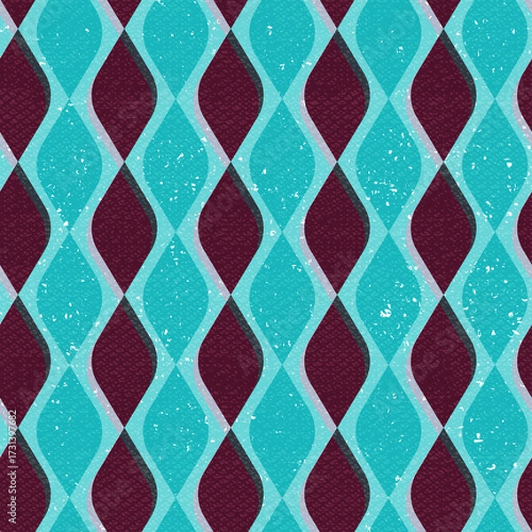 Obraz Vintage seamless pattern with grunge effect