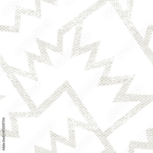 Obraz White geometric pattern. Grunge effect.