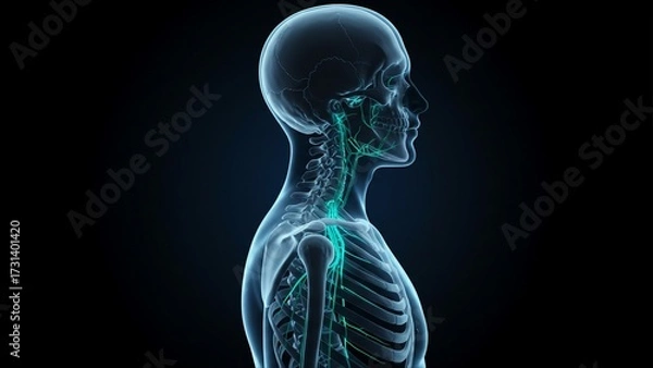 Fototapeta 3d rendered illustration of a painful shoulder