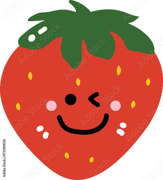 Obraz Cute strawberry