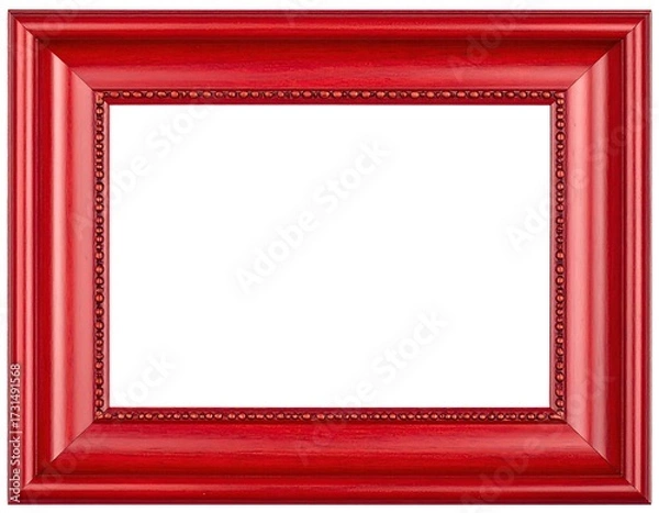Obraz Red picture frame, simple, empty
