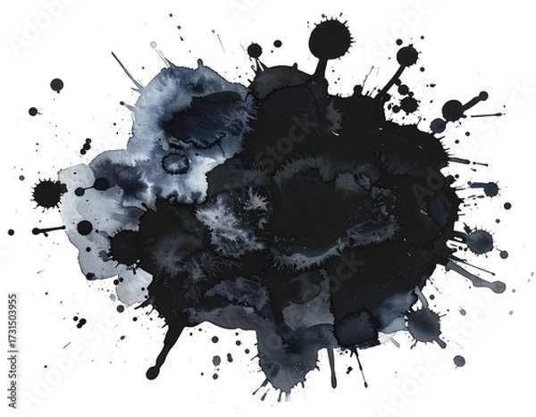 Fototapeta Abstract ink splatter design