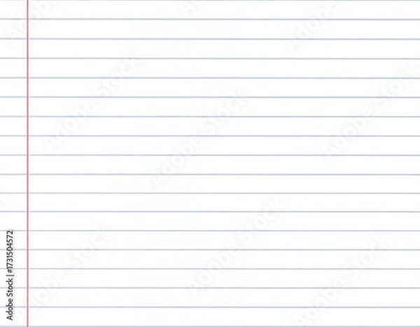 Fototapeta Blank lined notebook paper (1)