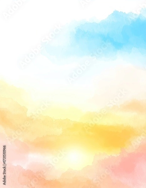 Obraz Soft pastel cloudscape, sunrise hues