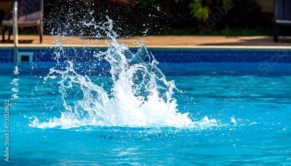 Obraz Splash in a pool