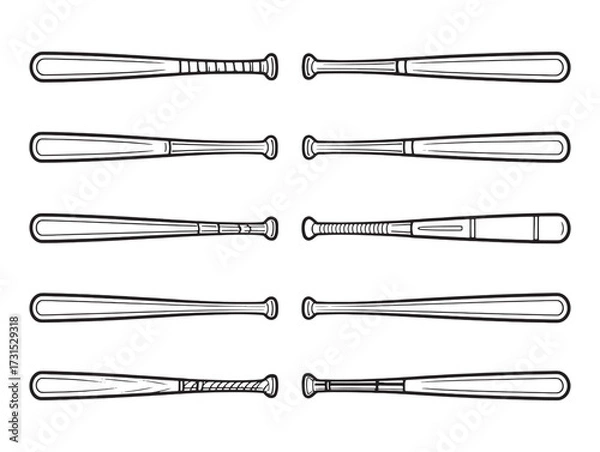 Obraz Baseball Bat Powers Every Swing Strong