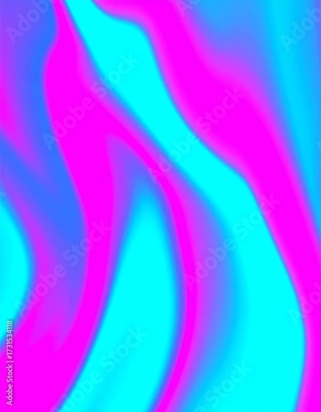 Fototapeta Soft Pastel Gradient Waves Background.