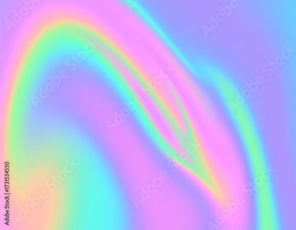 Fototapeta Soft Pastel Gradient Waves Background.