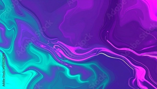 Fototapeta Soft Pastel Gradient Waves Background.