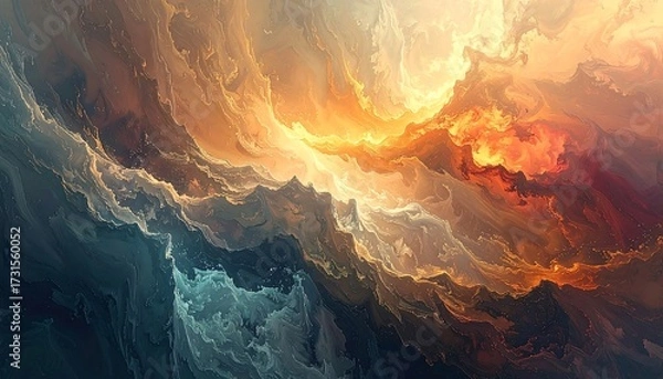 Obraz Abstract celestial landscape