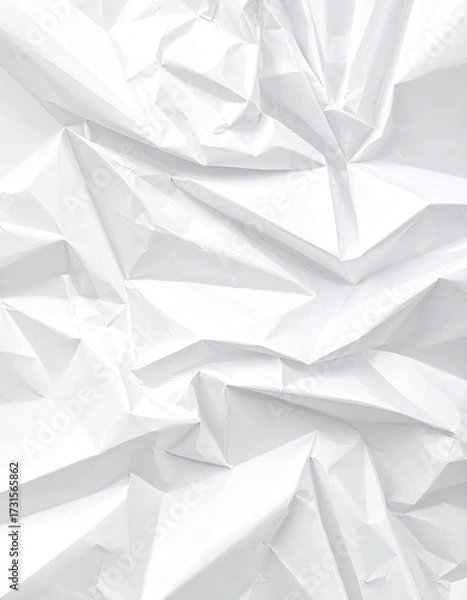 Obraz Abstract crumpled white material texture
