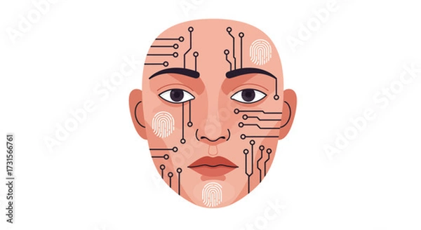 Fototapeta Digital Identity Vector Illustration