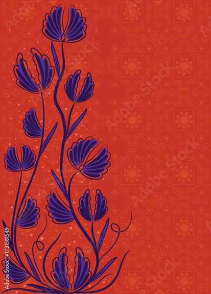 Obraz Stylised Floral Background