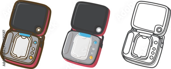 Obraz AED（自動体外式除細動器）内部