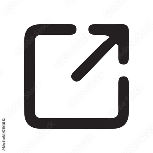 Obraz External Link Icon. Vector illustration eps 10