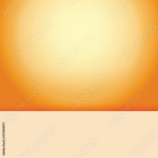 Fototapeta Orange Gradient Background for Product Display