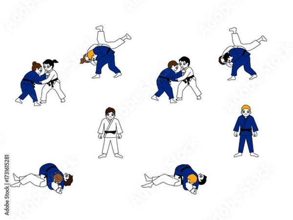Obraz 柔道イラスト