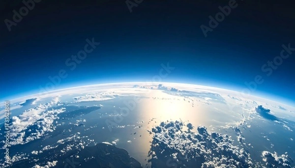 Obraz Earth from space, atmosphere, clouds, oceans