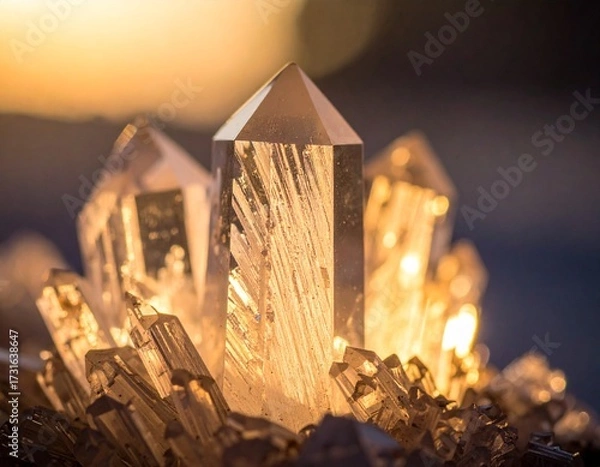 Fototapeta Clear white crystal