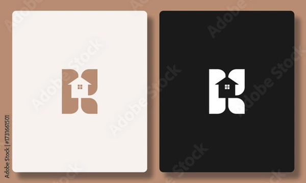 Obraz Home K Negative Space Logo