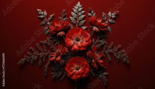 Obraz red and white rose